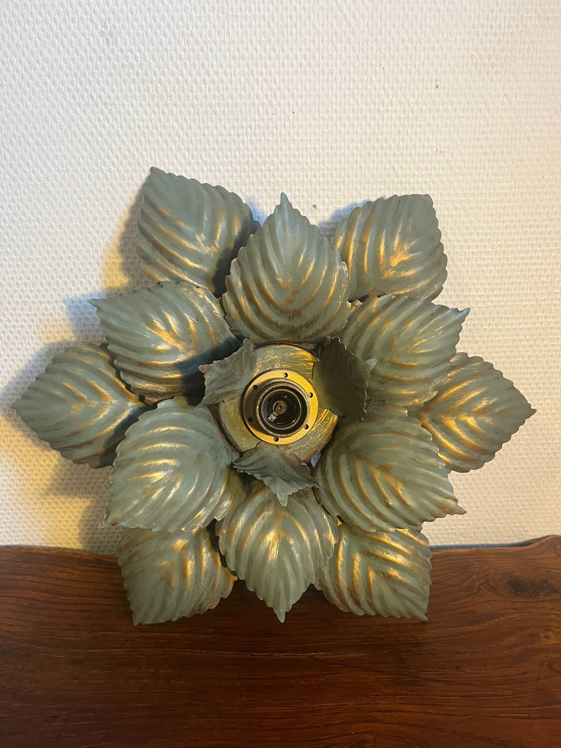 Pair of Masca flower wall lights