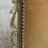 Italian gold metal frame on stand