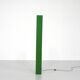 Rectangular floor lamp in green and white plexiglass, Italy - 1970s