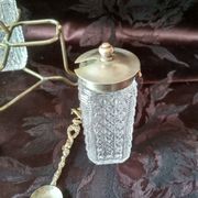Former table servant, 4 bottles for mustard vinegar oil and salt, oil and vinegar maker