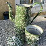 Old enamelled coffee maker