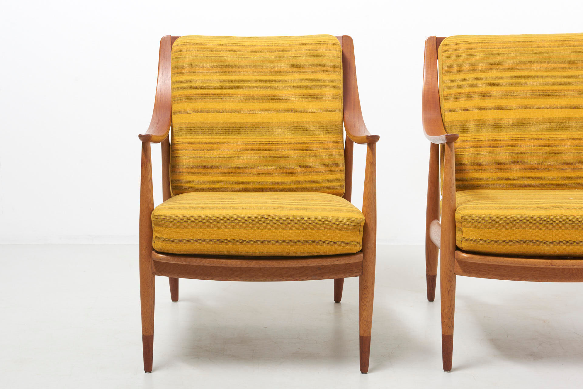 Pair of Armchairs Model FD 144 by Peter Hvidt and Orla Mølgaard-Nielsen, Denmark - 1950's