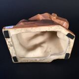 Angelo Hecq / Roger Guérin "Nude Woman" in cubist-style stoneware - circa 192.