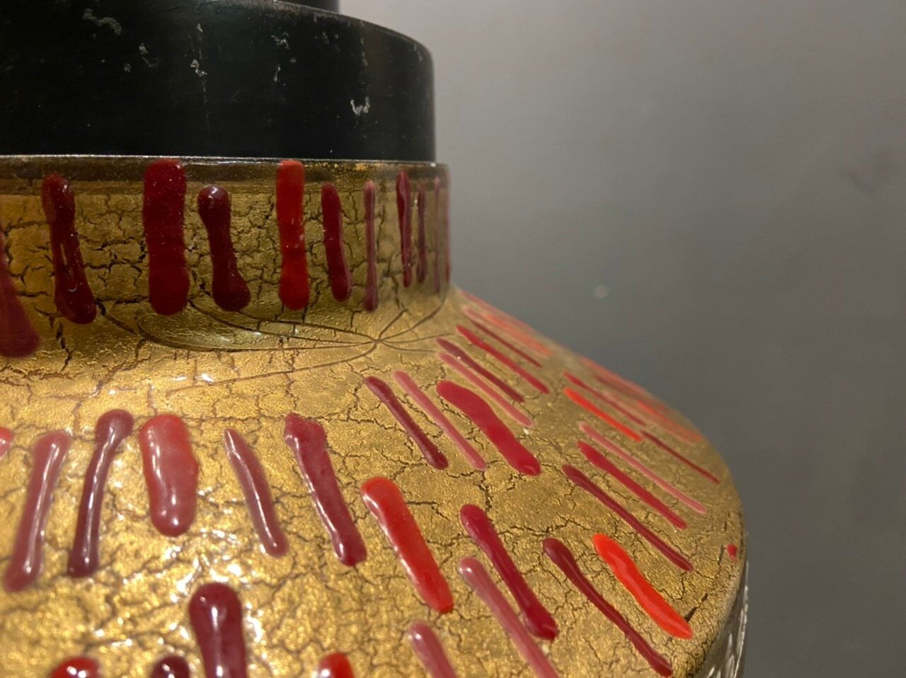 Mid-century gilded light pendant from esperia