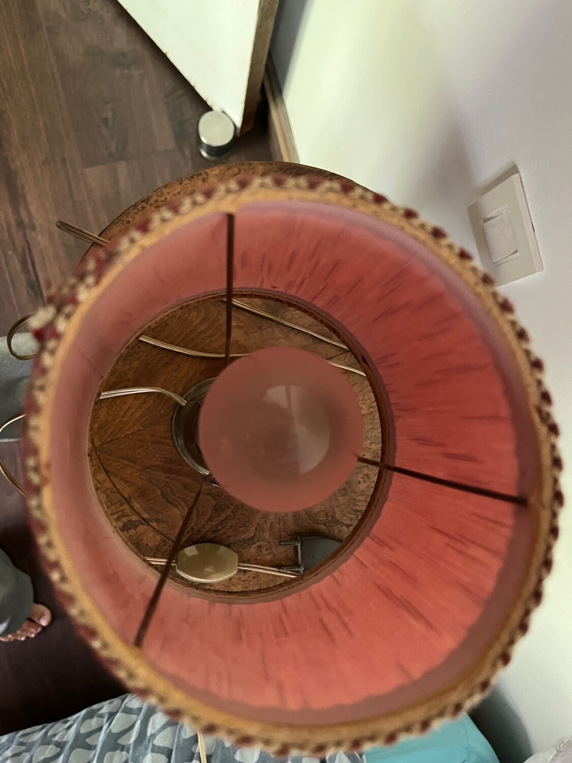 Vintage bedside lamp foot pigeon lamp