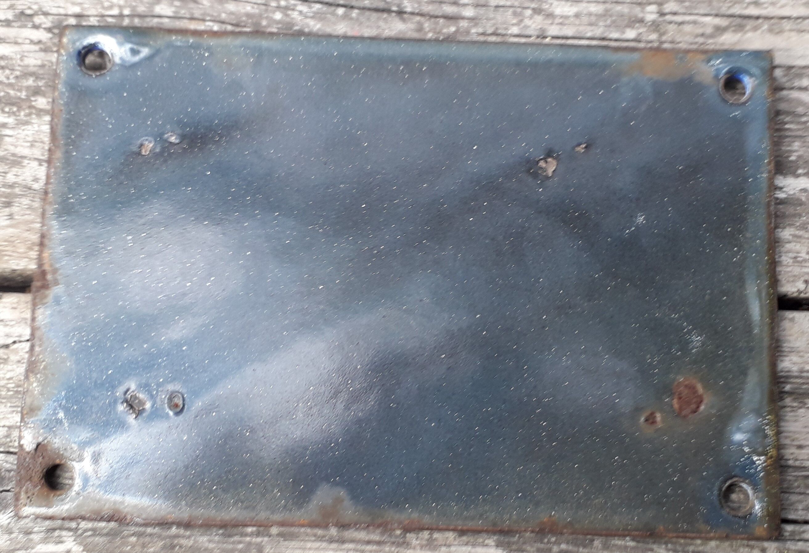 enamel plate number 3