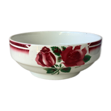 Salad bowl Digoin Cibon Ironstone floral decoration