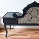 Telephone bench with redesigned armchair