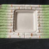 Very beautiful asparagus dish in slipware.