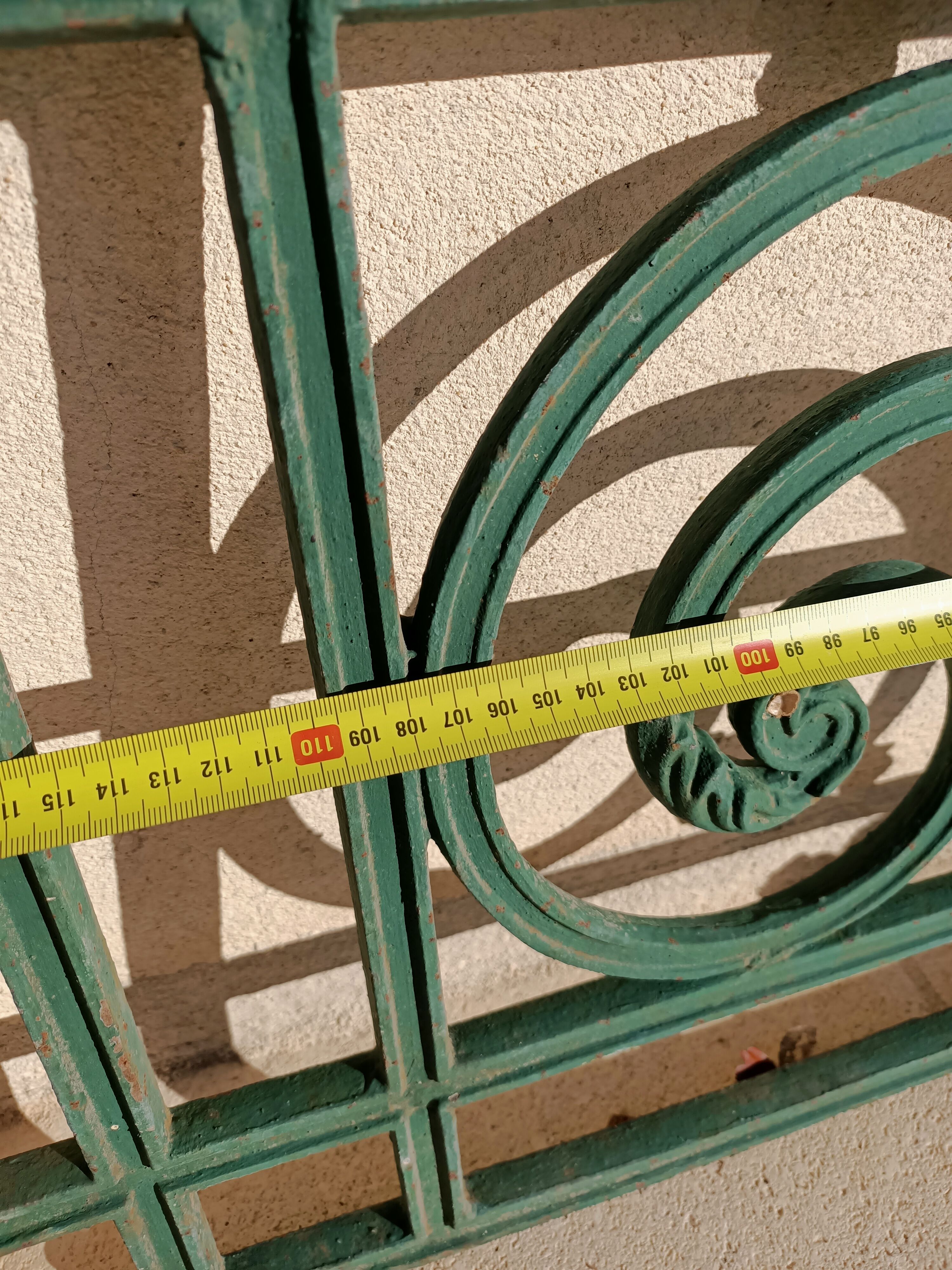 Double-sided cast iron railing 45x141