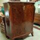 Important Louis XV secretary, in floral marquetry and rich.