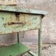 Old workbench kitchen island steel with wood