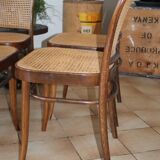 Lot de 6 chaises cannées drevounia