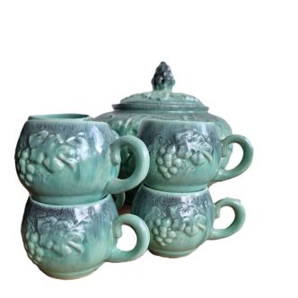 Ceramic Punch Set From The 1950s West Germany
