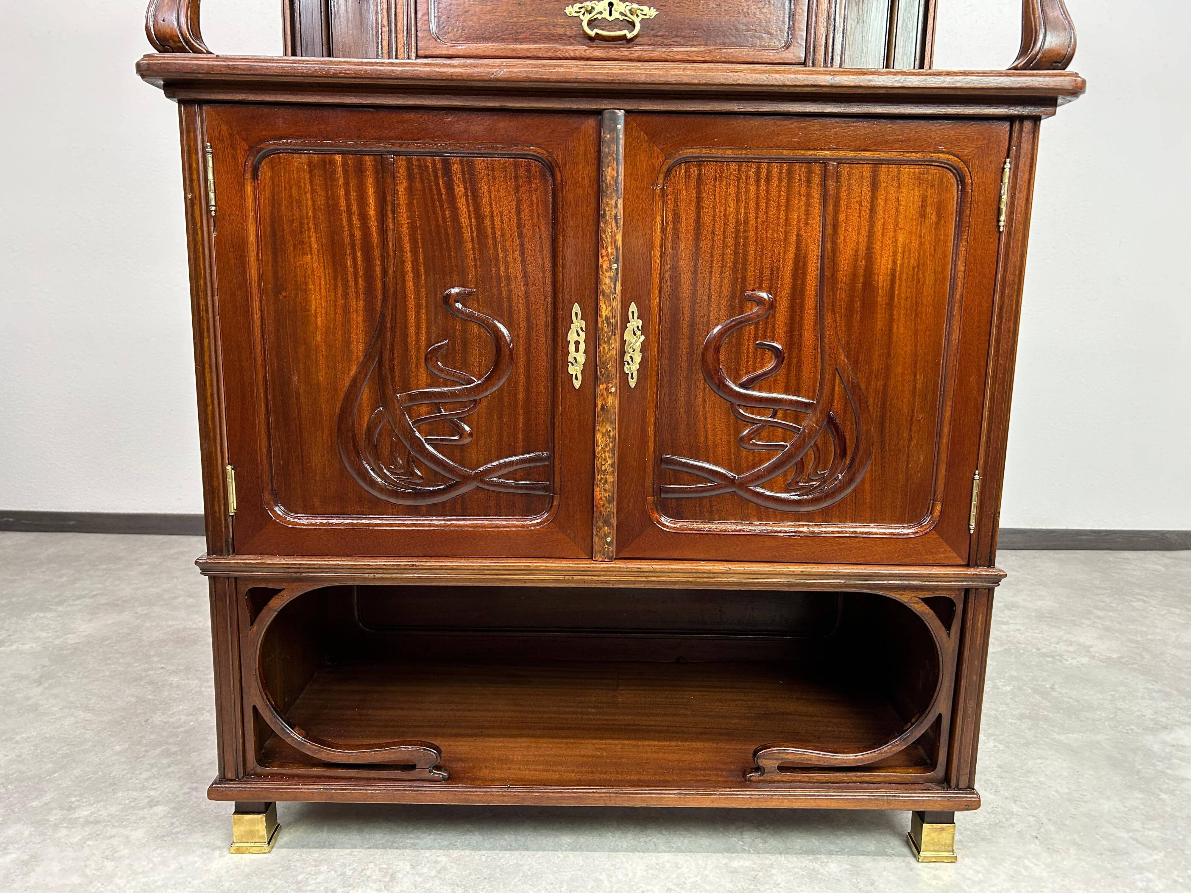 Art Nouveau display cabinet