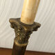 Ancient lamp foot candlestick corinthian column in bronze