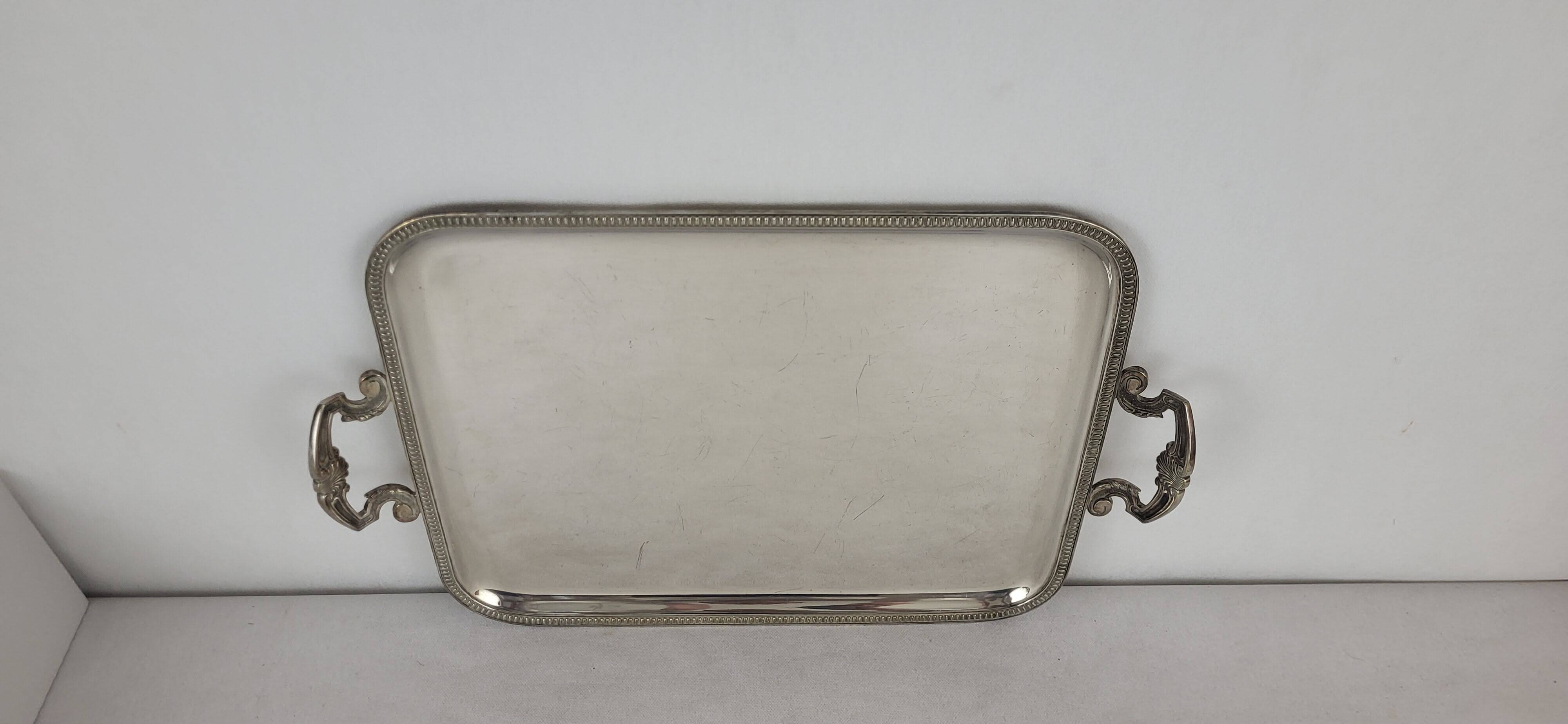 Silver-plated tray Louis XV - Georges Delahaye