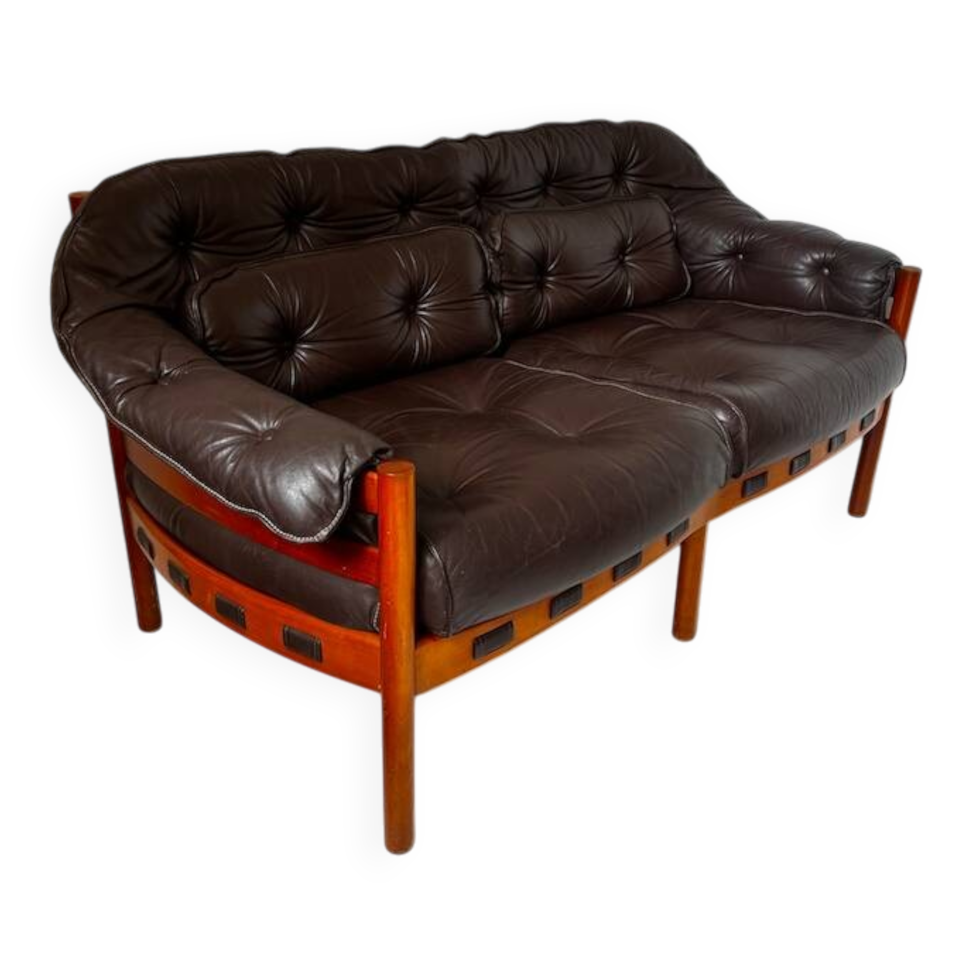 2/3-seater canapé Arne Norrell for COJA Sweden in leather