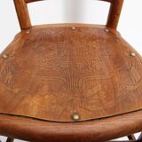 Embossed bistro chair