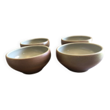 4 stoneware bowls
