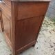 Low Parisian wooden sideboard 2 doors 2 drawers