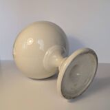 Cracked cream ceramic leech cup