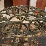 Louis XIV style wrought iron pot holder