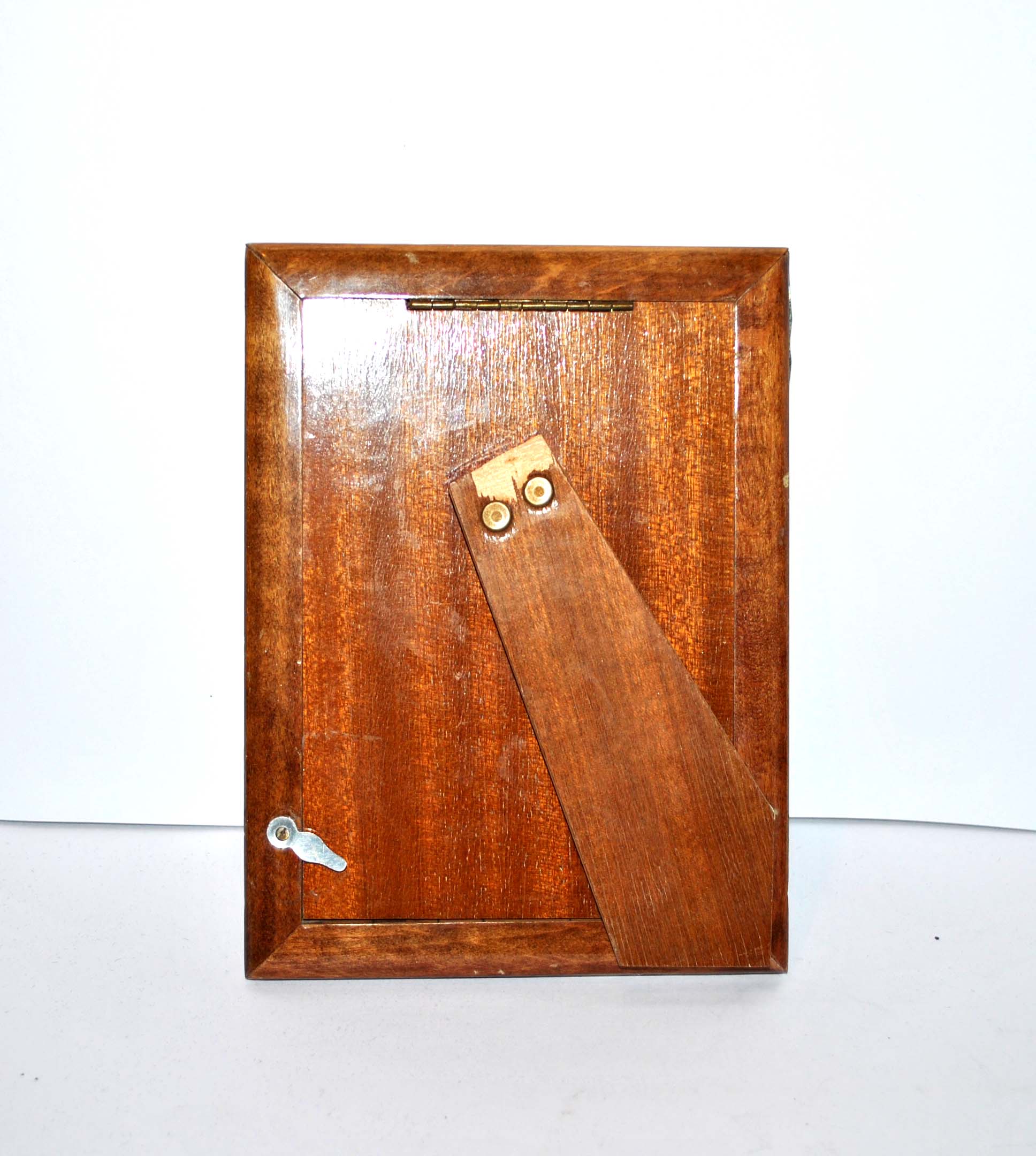 Old photo frame in solid silver - hallmark 800 - guilloche pearl frame 12x16.5