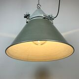 Industrial explosion proof lamp with aluminium shade from Elektrosvit, 1970s