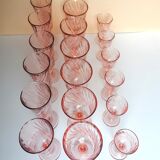 18 rosaline pink foot glasses