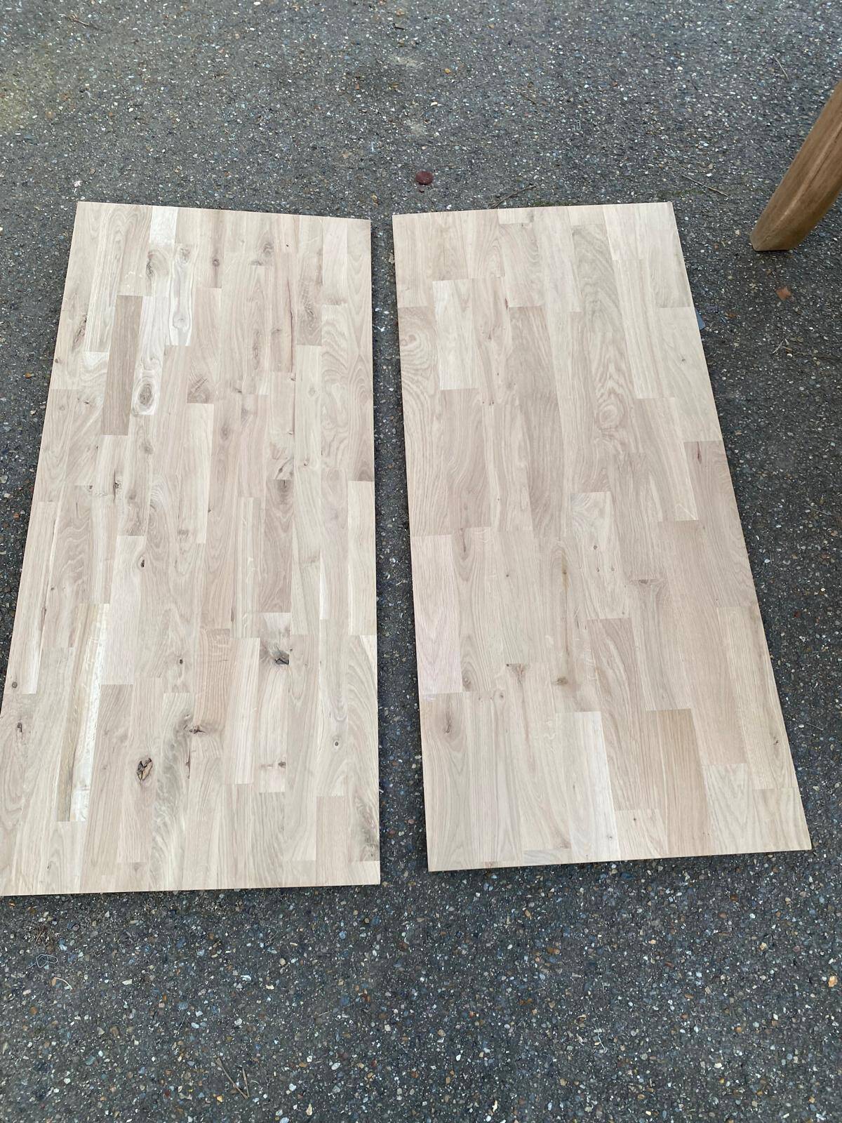 Renovated extendable farmhouse dining table in solid oak from the 19th century, 250-350.