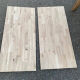 Renovated extendable farmhouse dining table in solid oak from the 19th century, 250-350.