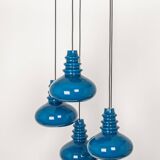 Large cascading glass chandelier design by Peill Putzler, Germany, 1970s.