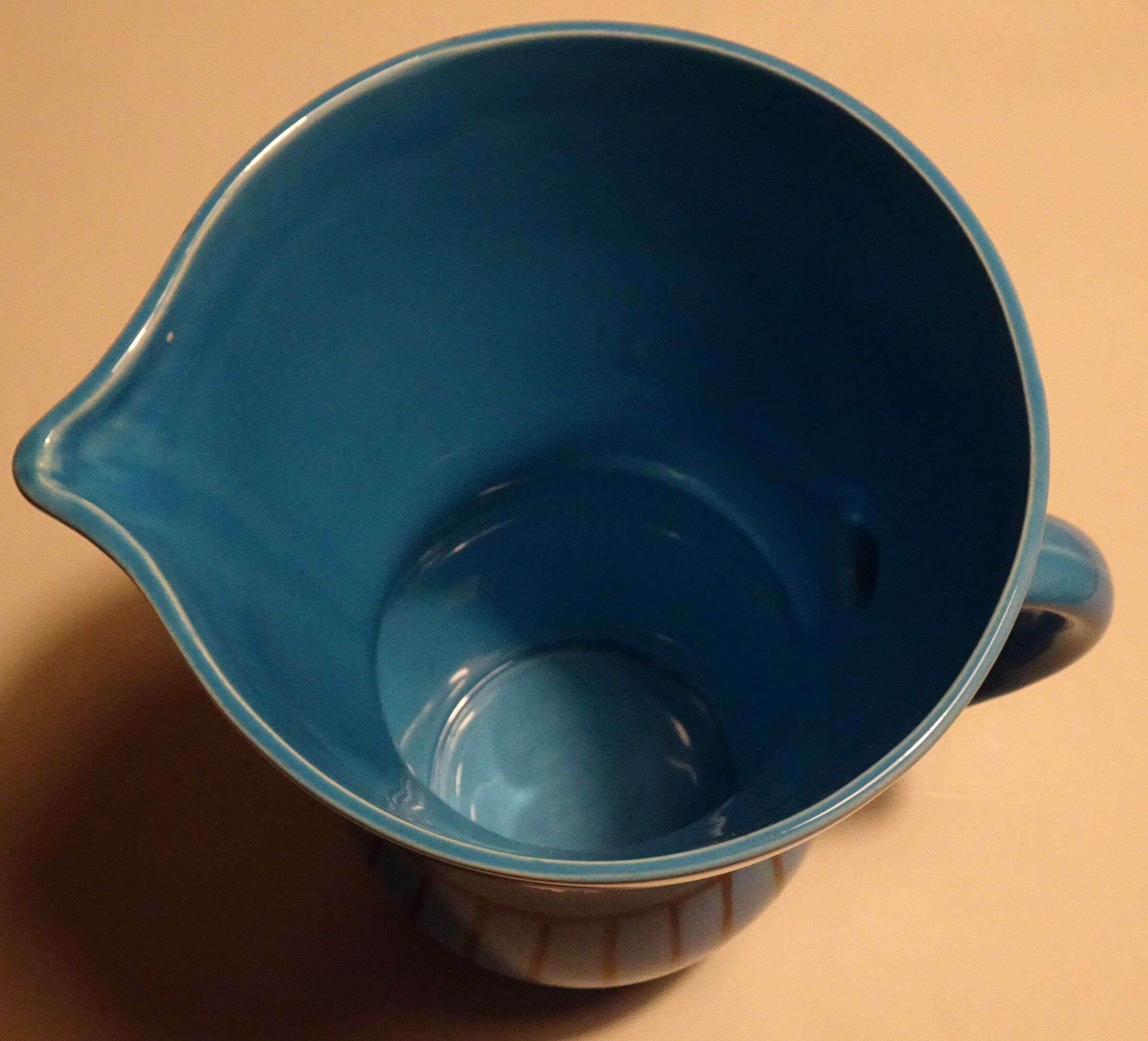 Moderniste sarreguemines digoin pitcher