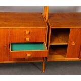 Vintage wall unit by Frantisek Jirak for Tatra Nabytok, 1960s