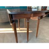 6-foot round mahogany table
