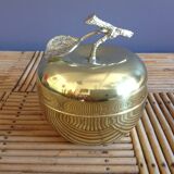 Apple trinket bowl brass