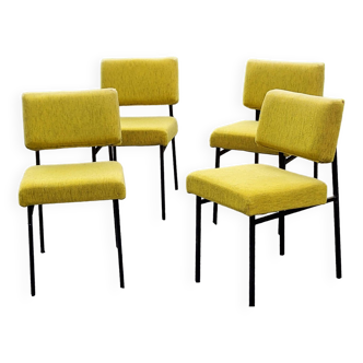 Set of 4 vintage chairs by Gérard Guermonprez model 1901 for Magnani