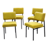 Set of 4 vintage chairs by Gérard Guermonprez model 1901 for Magnani