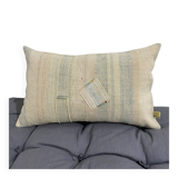 Cushion in vintage canvas Kilim style