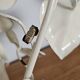 Pair of vintage floral wall sconces in white metal – Florentine style