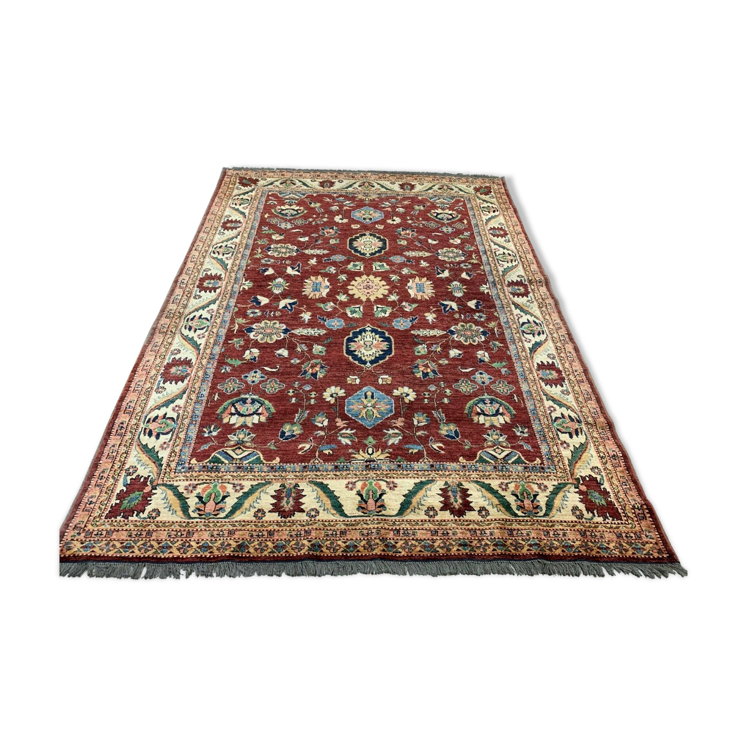 Large Afghan Wool Kazak Rug 290x200 cm Chobi, Very Fine