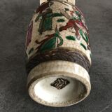 Vase ceramic canton of nanjing decoration of war scenes xixth