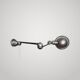 Jielde wall lamp with 2 articulated arms