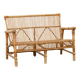 Vintage bamboo and rattan bench from the 1970s.