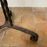 Large Brutalist Wrought Iron Candlestick