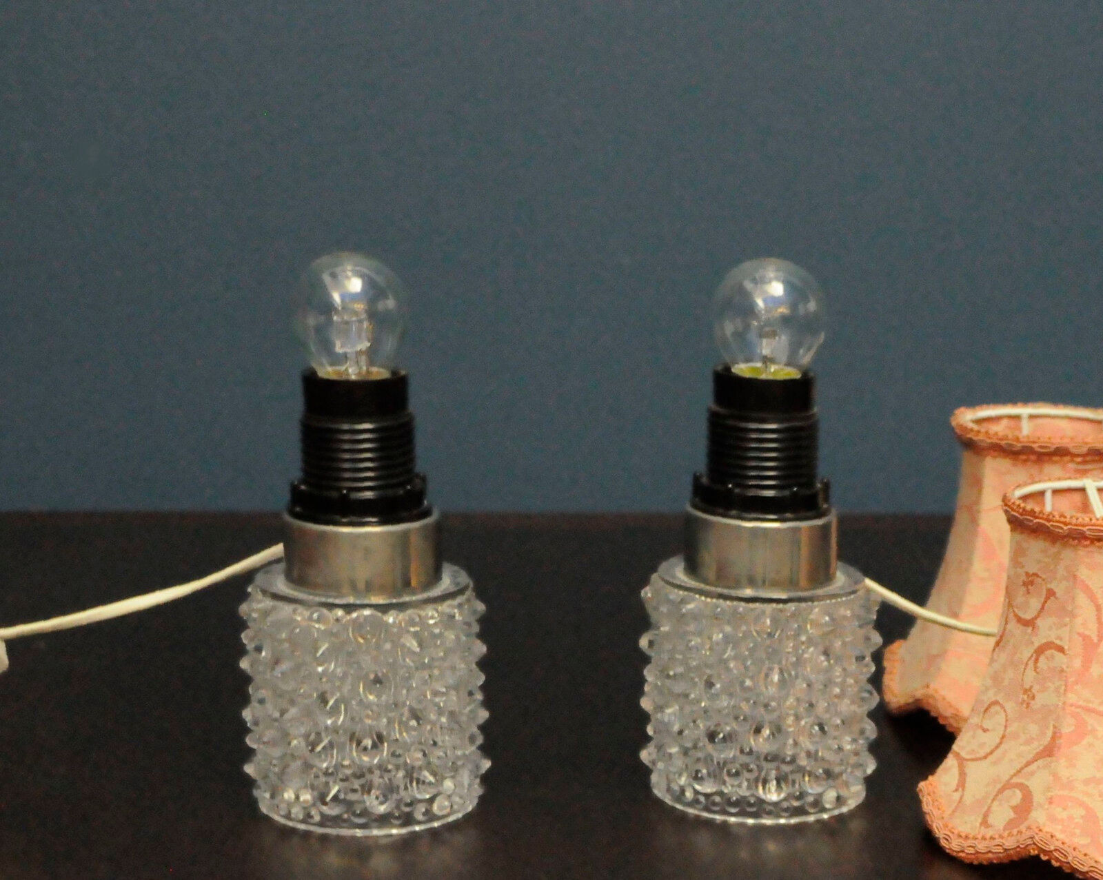Pair of Orrefors lamps