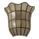 Vintage wall light, mother-of-pearl and brass, France, 1970.