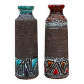 Mid-century modern Scandinavian pottery vases from Tilgmans, Sweden, set of 2