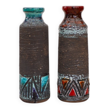 Mid-century modern Scandinavian pottery vases from Tilgmans, Sweden, set of 2